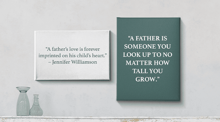 father's day canvas print 