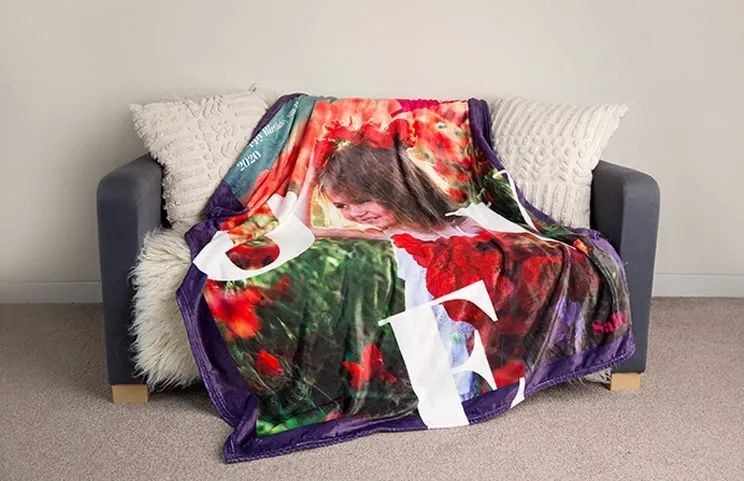 Printed best sale photo blanket