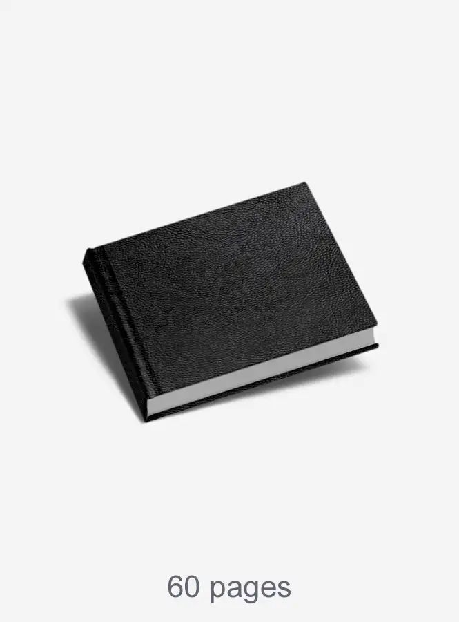 10x10 Flush Mount Black Leather Cover Photo Book / Metallic Paper -  PhotoTek of Lake Charles