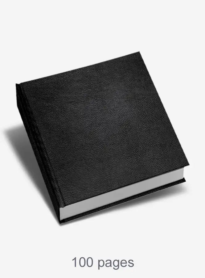 10x10 Flush Mount Black Leather Cover Photo Book / Metallic Paper -  PhotoTek of Lake Charles