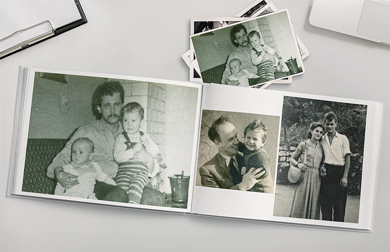 How to Make a Family History Photo Book for Grandad